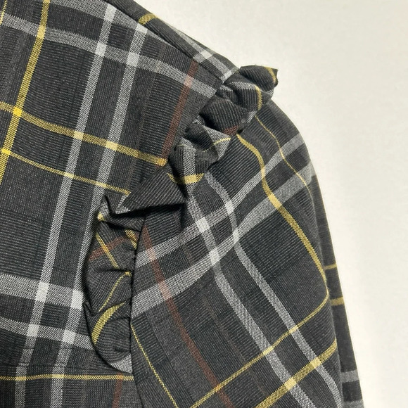 RAMPAGE‎ Double Breasted Gray Plaid Jacket Women's Small Punk Grunge Preppy - Picture 5 of 16